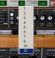 最大同時発音を32に変更