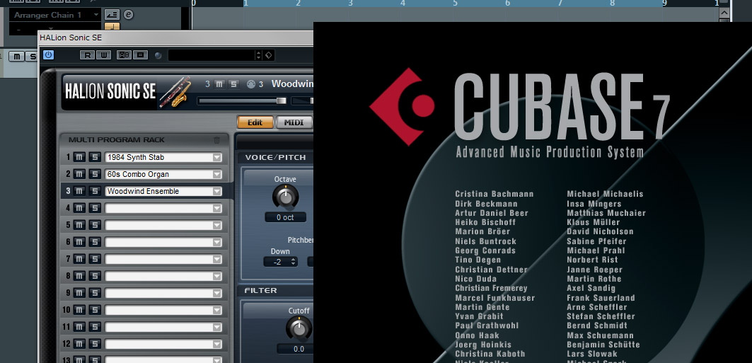 【追記有】Cubase7でHALion Sonic SEの音色を表示する方法